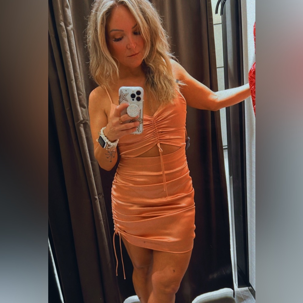 Zara Peachy Mini Dress
